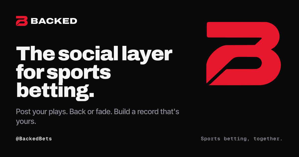 Backed — Your plays. Your record. Backed.